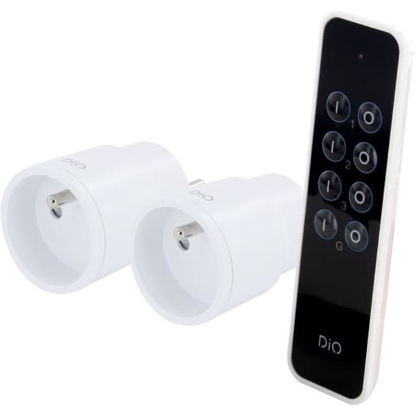 CHACON Kit with 2 Nano Sockets and Remote Control - 2300W - FR