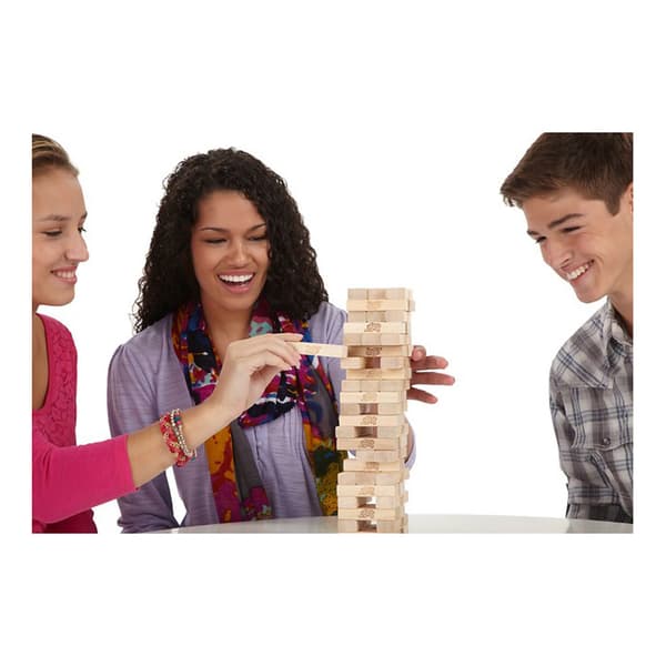 Hasbro Jenga Original Block-Stacking Game with 54 Wooden Blocks