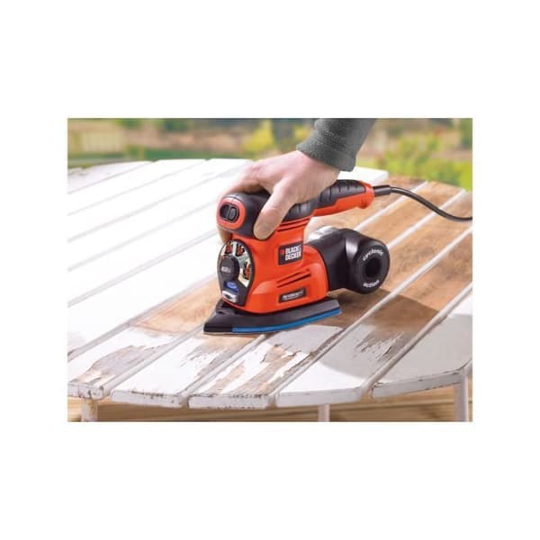 Black+Decker KA280K-QS Corded Multi-Sander Kit - 220W with 3 Adapters and 17 Discs