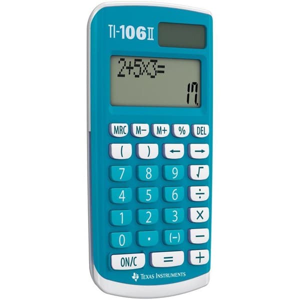TEXAS INSTRUMENTS Scientific Calculator TI-106 II Solar - Blue