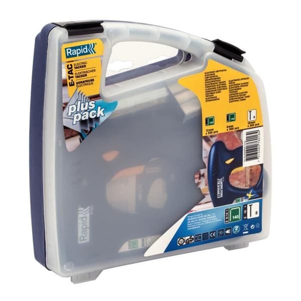 Rapid E-TAC Electric Stapler - For Staples and Nails - Case (Box + Stapler + Staples/Nails) - (5000576)
