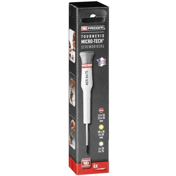 FACOM 6-Piece Precision Screwdriver Set - MT.J6PG - Swivel Heads