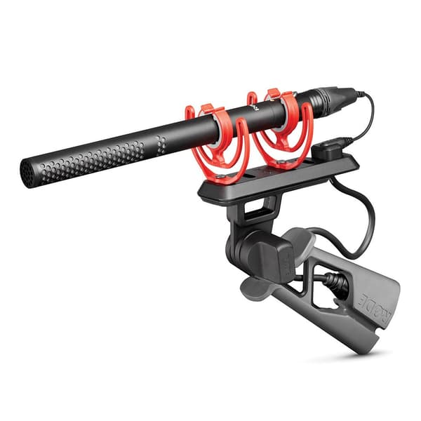 RODE NTG5 Microphone - Ultra-Lightweight Shotgun - Black Grey Red