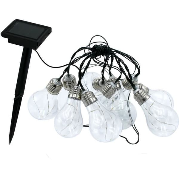 LUMISKY Solar String Lights - FANTASY STAR SOLAR - 3.75 m - 10 Micro Copper Bulbs - Warm White LED