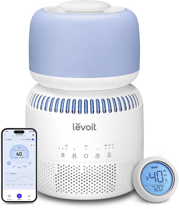 Levoit Air Humidifier - Baby - 3.8 L Capacity - Up to 30 Hours Runtime