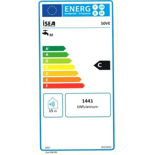 ISEA Swing Vertical Electric Water Heater - 100 L - Magnesium Anode - 15kW