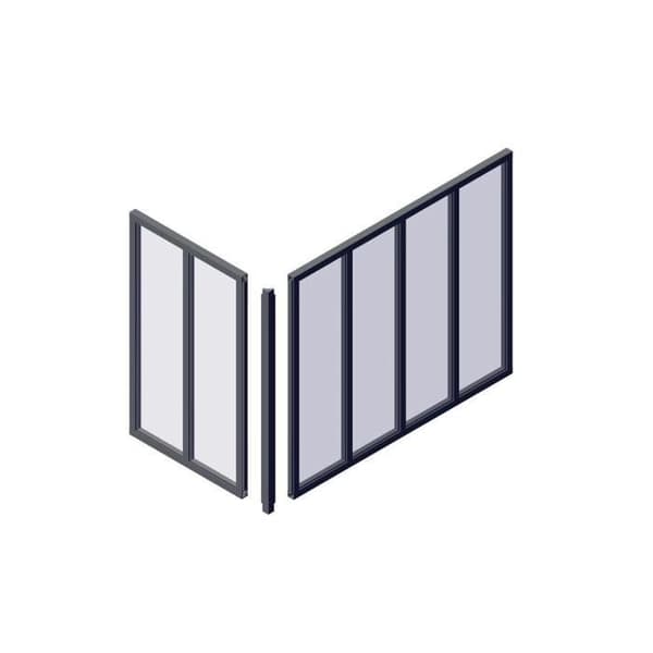 OPTIMUM Corner Post - H50 x W30 cm - Black