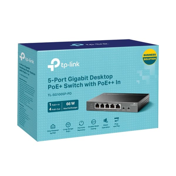 TP-Link TL-SG1005P-PD Gigabit PoE Network Switch