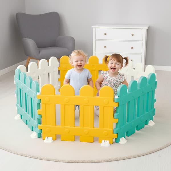 Dolu Child Gate 6-piece 55 cm High for Safe Play Area