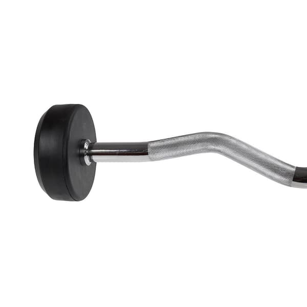HMS GSL10 Fixed Rubberised Barbell/Grip 10 kg