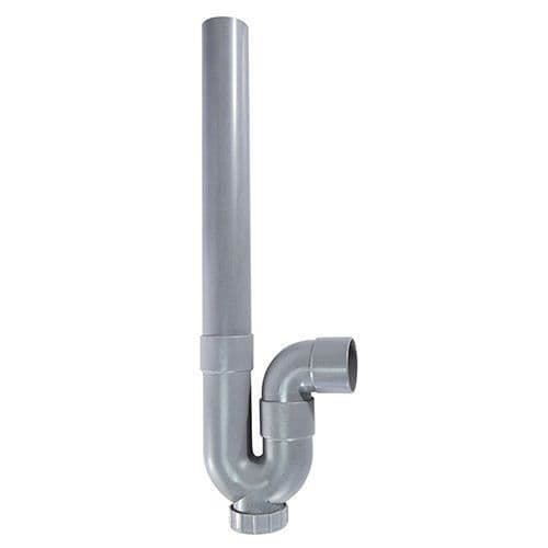 ROUSSEAU Drain Siphon - Horizontal Outlet - Ø40 mm - Grey PVC