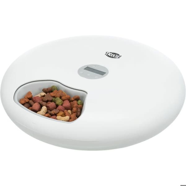 TRIXIE TX5+1 Automatic Pet Feeder - 6 x 0.18 L - White