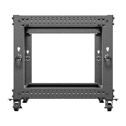 Lanberg OPEN RACK 19" 9U 600x600-1100 Adjustable Black