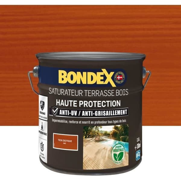 BONDEX - Wood Deck Saturator - Teak - Matte - 2.5 L