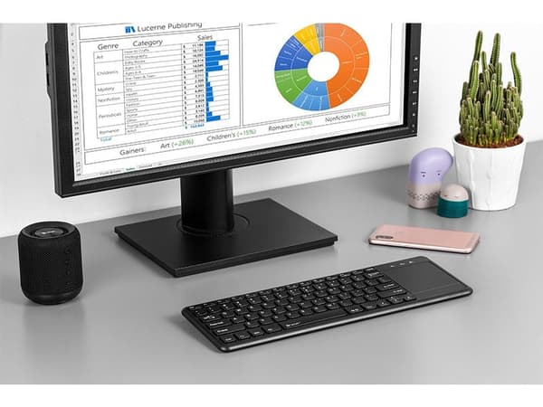 Tracer TRAKLA46367 Keyboard Wireless RF Black with Touchpad for Windows