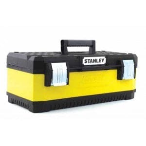 Stanley Tool Box Metal Plastic Black Yellow 1-95-613