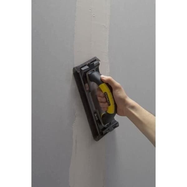 STANLEY Clip-On Hand Sander - STHT0-05927 - Ribbed Aluminum Body - 230x80mm