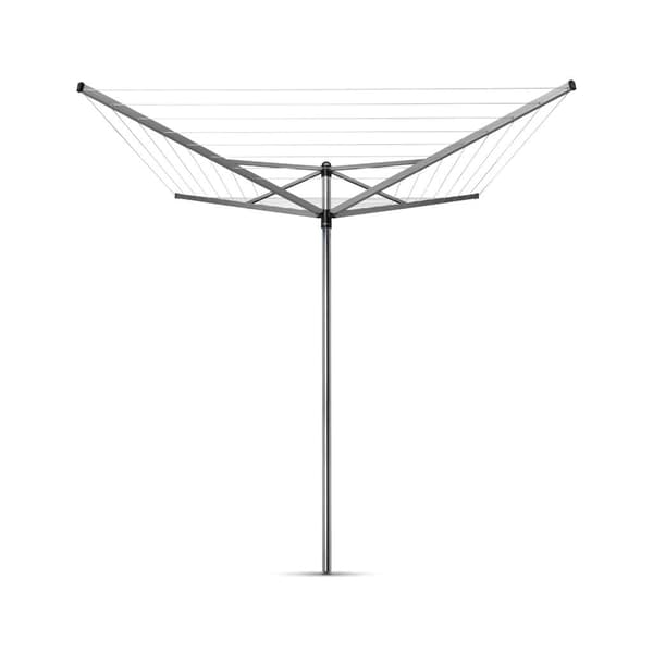 Brabantia Topspinner Drying Rack 40 m + Ground Anchor Metallic Grey