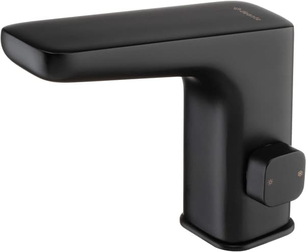 Deante Touchless Washbasin Mixer Temperature Control Matt Black 4xAA
