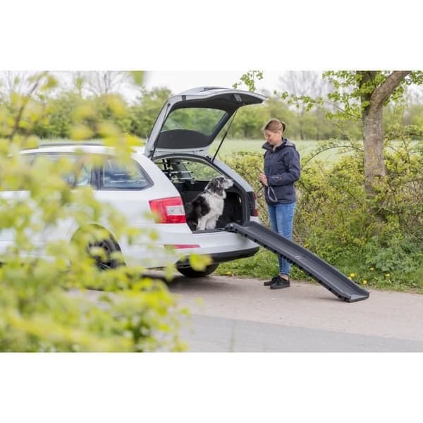 TRIXIE Petwalk Ramp - Plastic - Safety Rails - Black