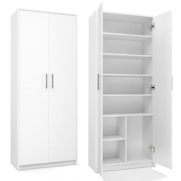 Filing Cabinet OLIV 2D 74x35x180 cm White