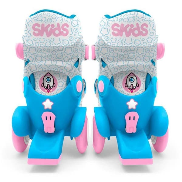 STAMP Adjustable Skates - Skids Control Explore - 4 Wheels - Size 23-26 - Pink