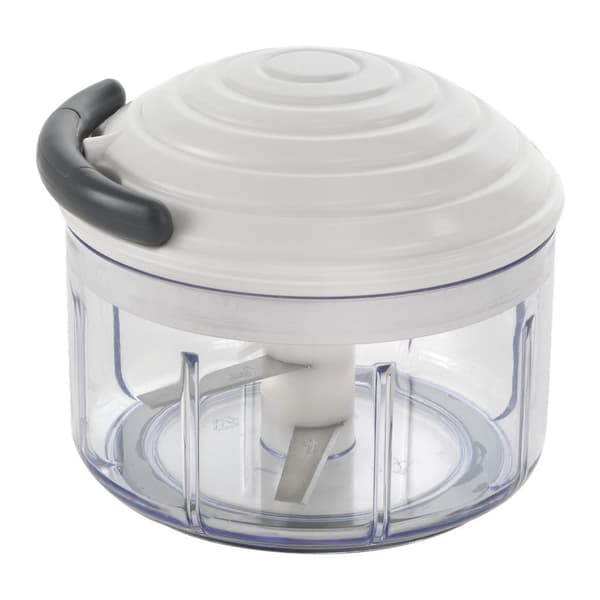 Metaltex Rotomac Vegetable Chopper - White/Transparent - Manual Kitchen Tool
