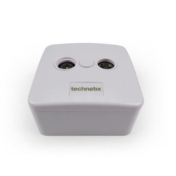 Technetix TN-TRAS2000-S Radio/TV Wall Socket Coax 2 Outputs White