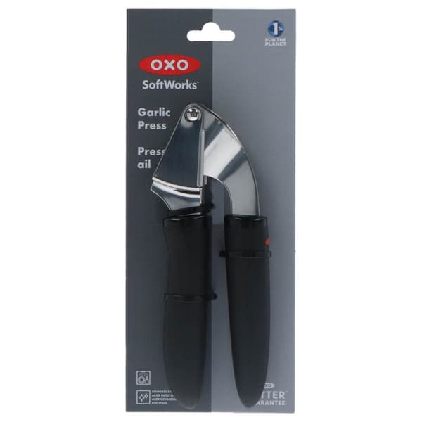 OXO SoftWorks Garlic Press Stainless Steel/Black