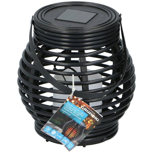 Grundig Solar LED Lantern 15x16 cm Black