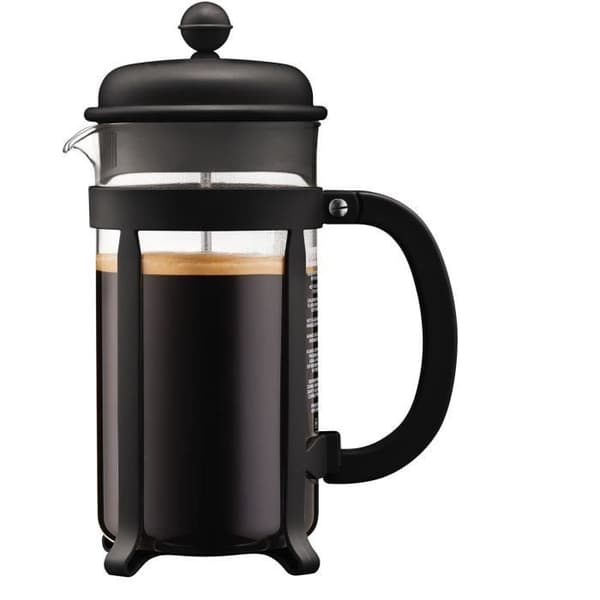 BODUM JAVA French Press Coffee Maker, 8 Cups, 1.0 L, Black