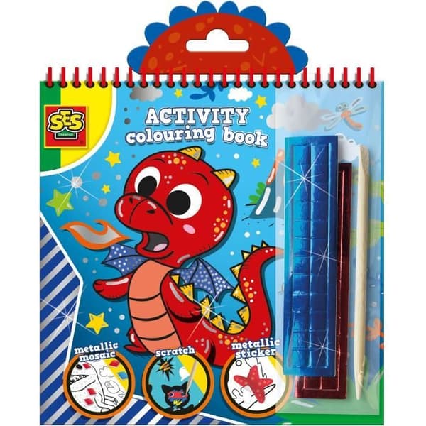 3-in-1 Metallic Coloring Activity Book