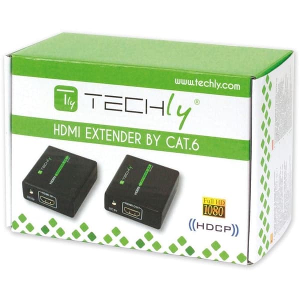 Techly HDMI Amplifier Full HD over Cat.6/6A/7 up to 60 m IDATA EXT-E70