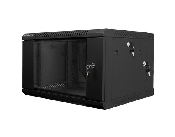 Lanberg WF02-6606-10B 19" 6U Wall-Mounted Rack Cabinet Black