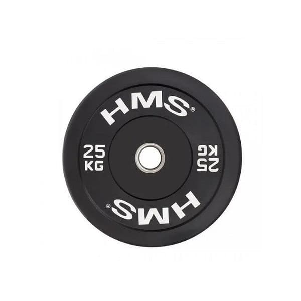 HMS Olympic Bumper Plate 25 kg Black BBR25