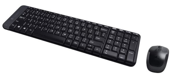 Logitech Wireless Combo MK220 - Keyboard and Mouse Set - 2.4 GHz - QWERTY (920-003161)