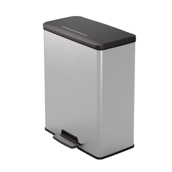 Curver Decobin Pedal Bin 65 L Silver Metallic