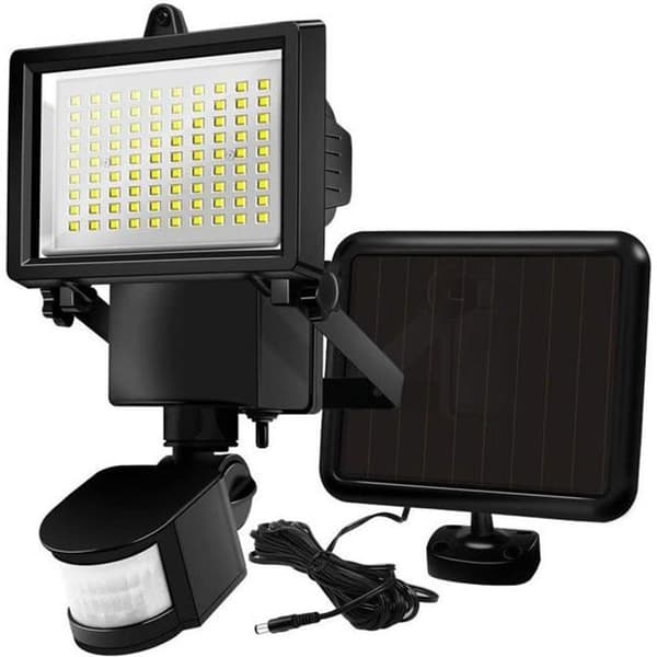 LUMI GARDEN Cooper Black Solar Floodlight, H22 cm, Black