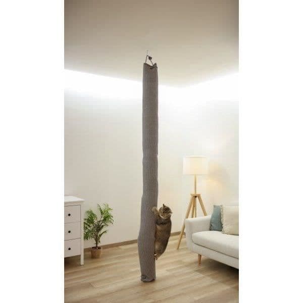 KERBL Climbing Bag - 16 x 16 x 240 cm - Ceiling Mount - Grey
