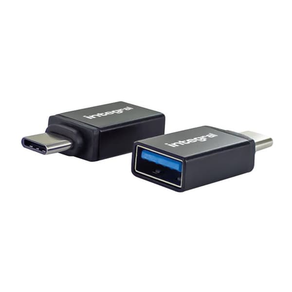 Integral USB-A to USB-C Adapter (2x)