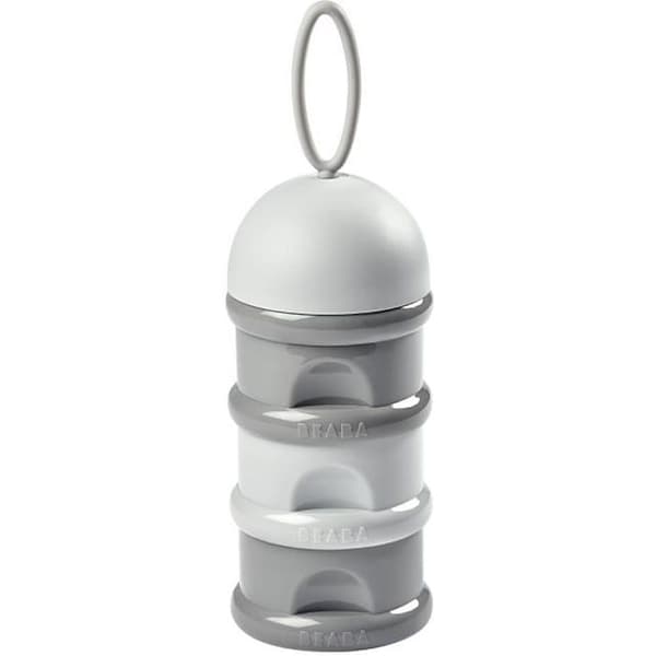 BÉABA Stackable Milk Dispenser Box - 3 Compartments - Grey
