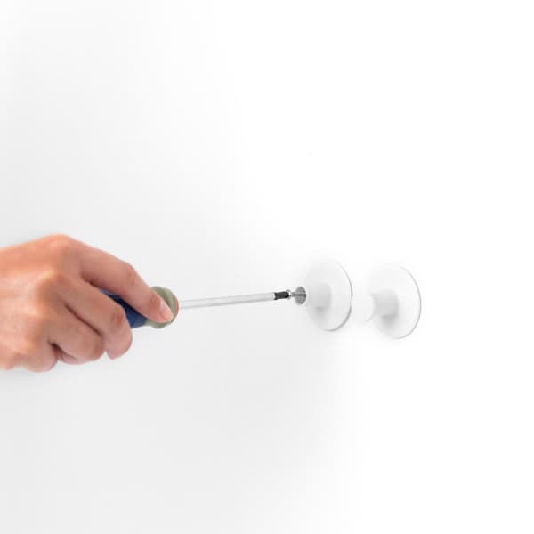 Brabantia ReNew Towel Hooks 2 Pieces White - Easy to Install