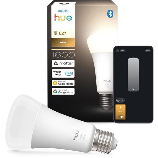 A67 Connected LED Bulb - PHILIPS HUE - Warm White Light - 2700K - E27 Base - 13.5W - 1600 Lumens