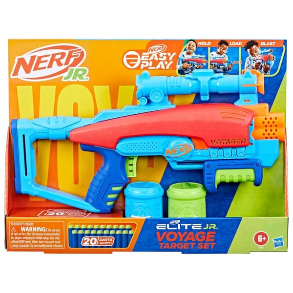 Nerf Junior Elite Voyage Target Set with 20 Darts - Suitable for Ages 6+