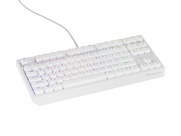 GENESIS Thor 230 TKL Keyboard Gaming USB + RF Wireless + Bluetooth QWERTY White