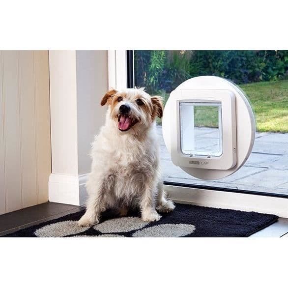 SUREFLAP Large Microchip Cat Flap - White - 178 mm x 170 mm (Stores up to 32 Microchips)