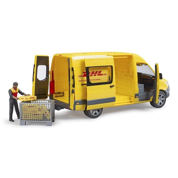 Bruder DHL MB Sprinter with Driver and Accessories