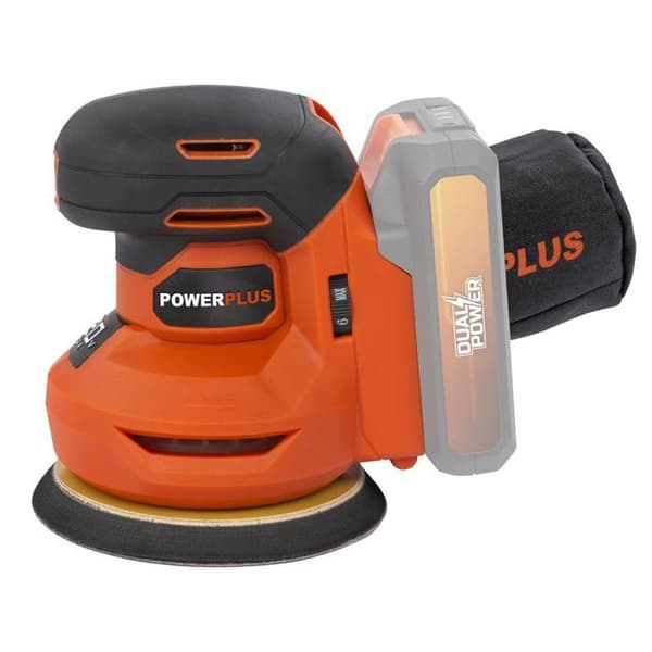 DUAL POWER POWDP50400 20V Cordless Random Orbital Sander Ø125 - Variable Speed