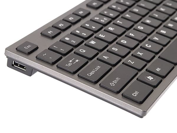 Keyboard A4Tech KV-300H Grey USB, US (A4TKLA39976)