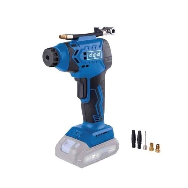 SCHEPPACH C-AC20-X Cordless Compressor - Max Pressure 7 Bar - 6 Accessories Included